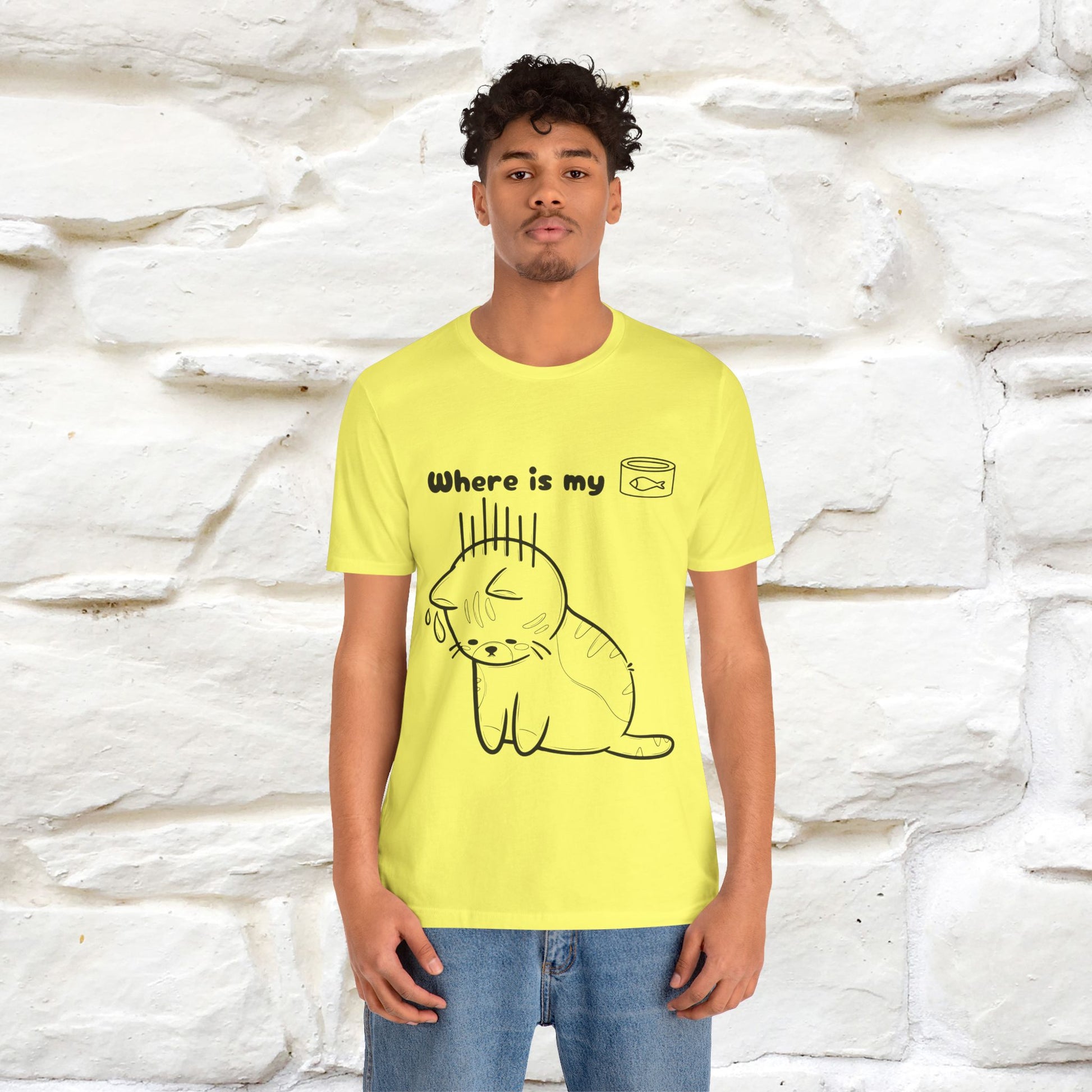 "Where Is My Tuna?" Cat T-Shirt | Nunu&Miao Studio - Nunu&Miao Studio