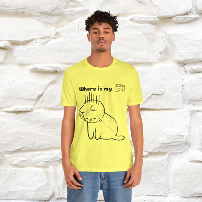 "Where Is My Tuna?" Cat T-Shirt | Nunu&Miao Studio - Nunu&Miao Studio