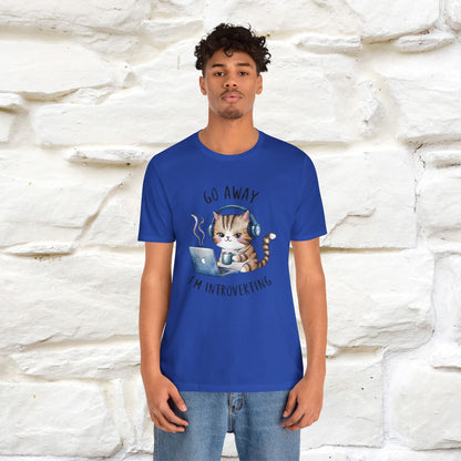 ''Go Away, I’m Introverting'' | Cat T-Shirt | Nunu&Miao Studio - Nunu&Miao Studio