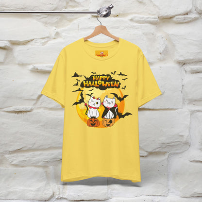 "Happy Halloween Cat Couple " Cat  T-shirt |Nunu&Miao Studio - Nunu&Miao Studio