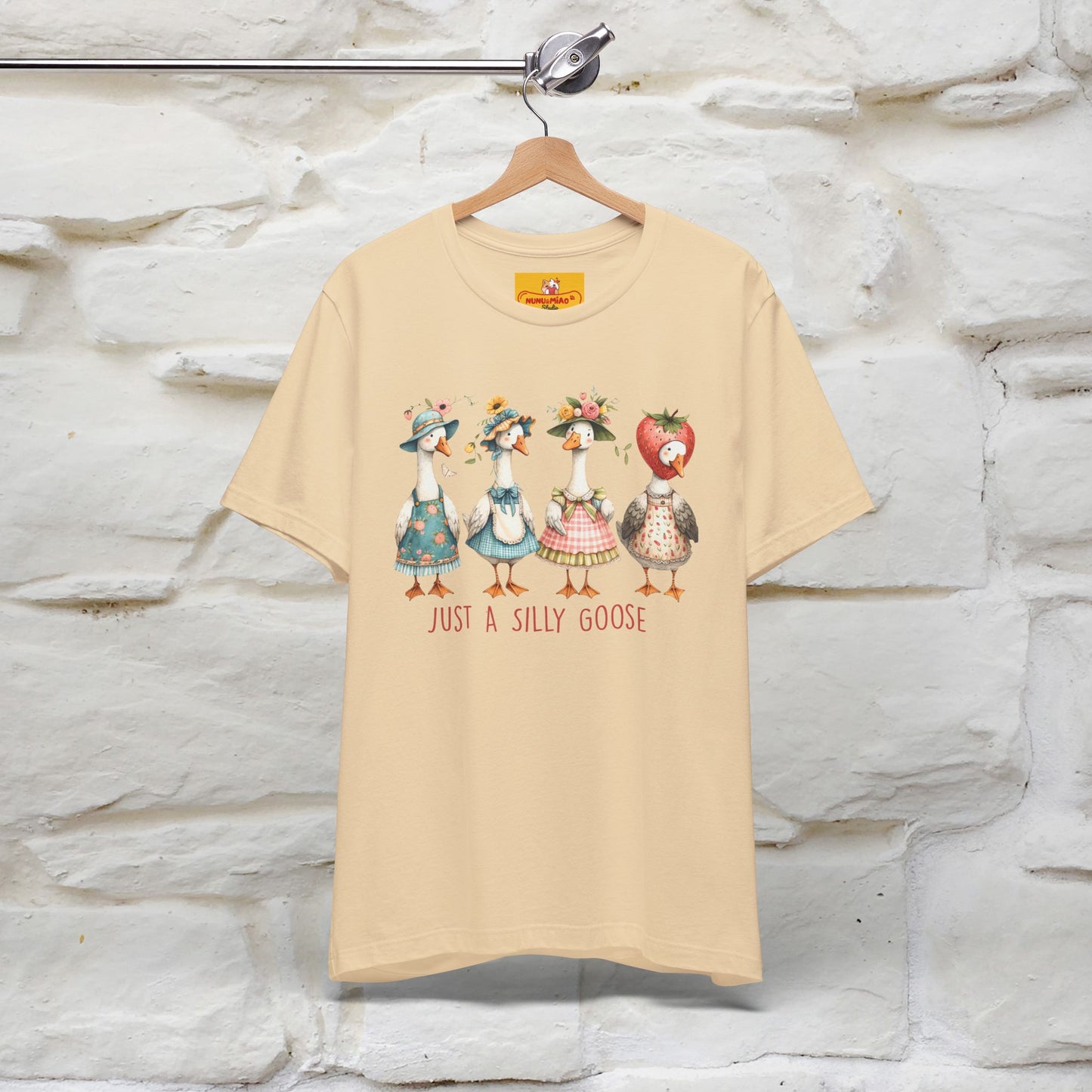 "Just A Silly Goose" Cute T-shirt |Nunu&Miao Studio - Nunu&Miao Studio