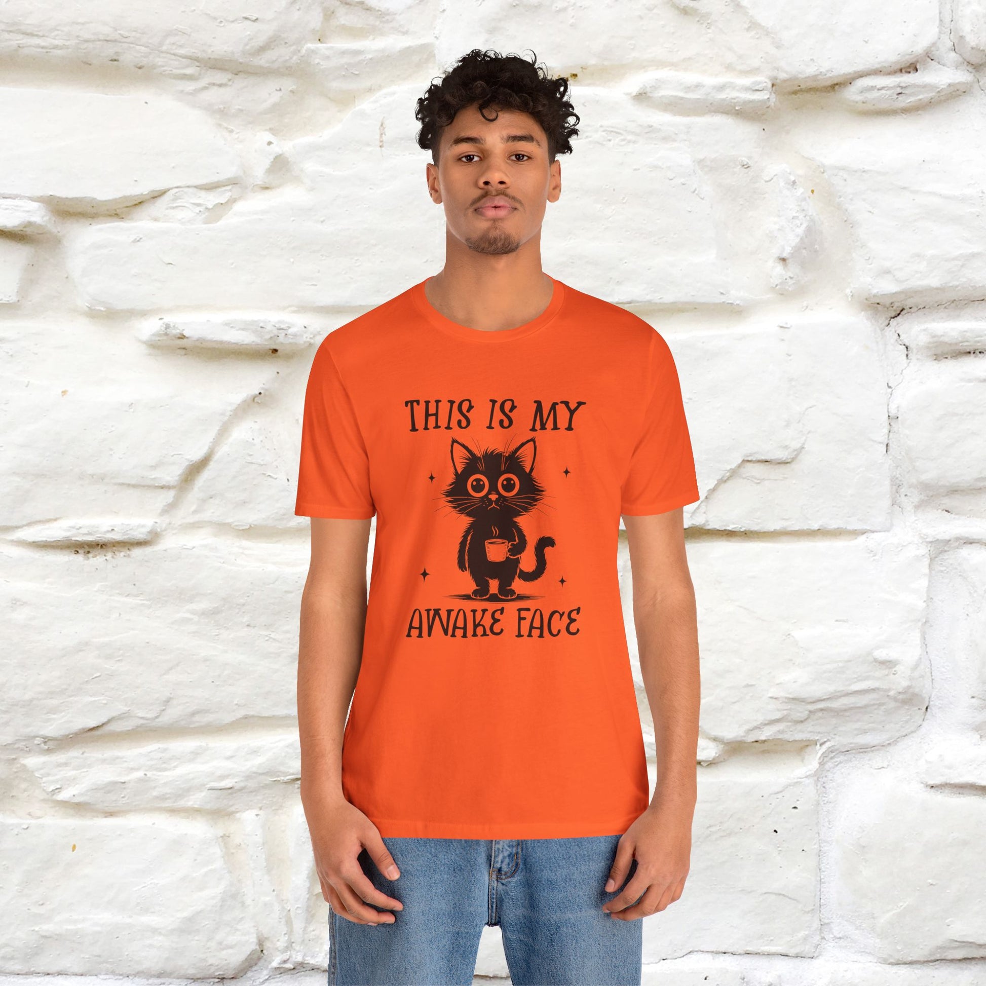 "This is My Awake Face" Cat T-Shirt | Funny Design | Nunu&Miao Studio - Nunu&Miao Studio