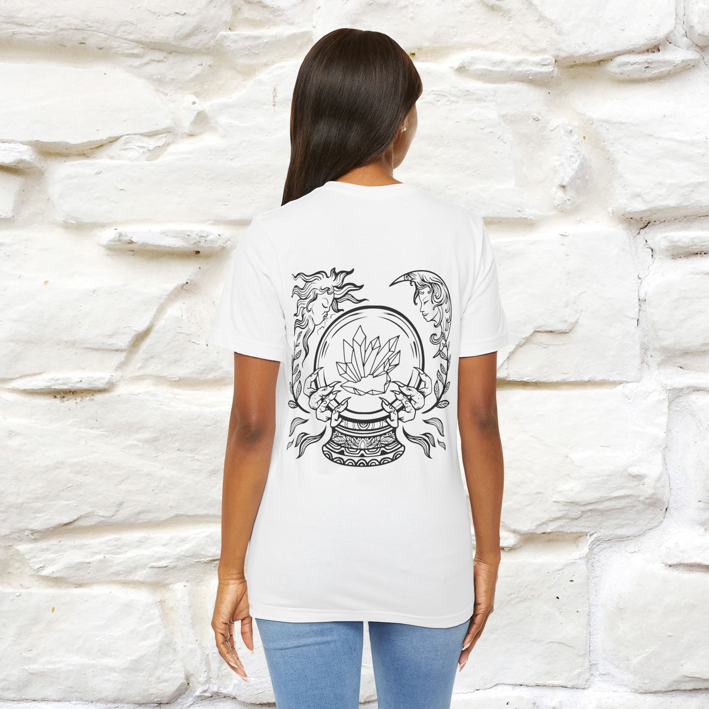 ''The Cristal'' Cat T-Shirt Front and Back Design | Nunu&Miao Studio - Nunu&Miao Studio