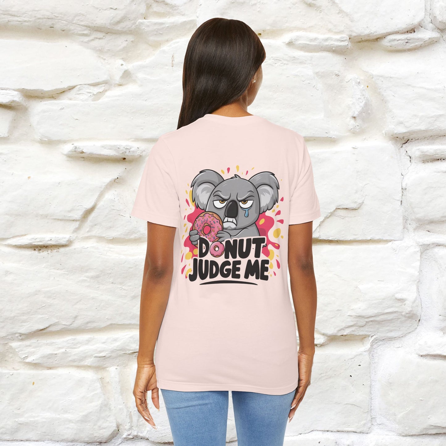 "Donut Judge Me " |Funny  T-Shirt | Front & Back Design | Nunu&Miao Studio - Nunu&Miao Studio