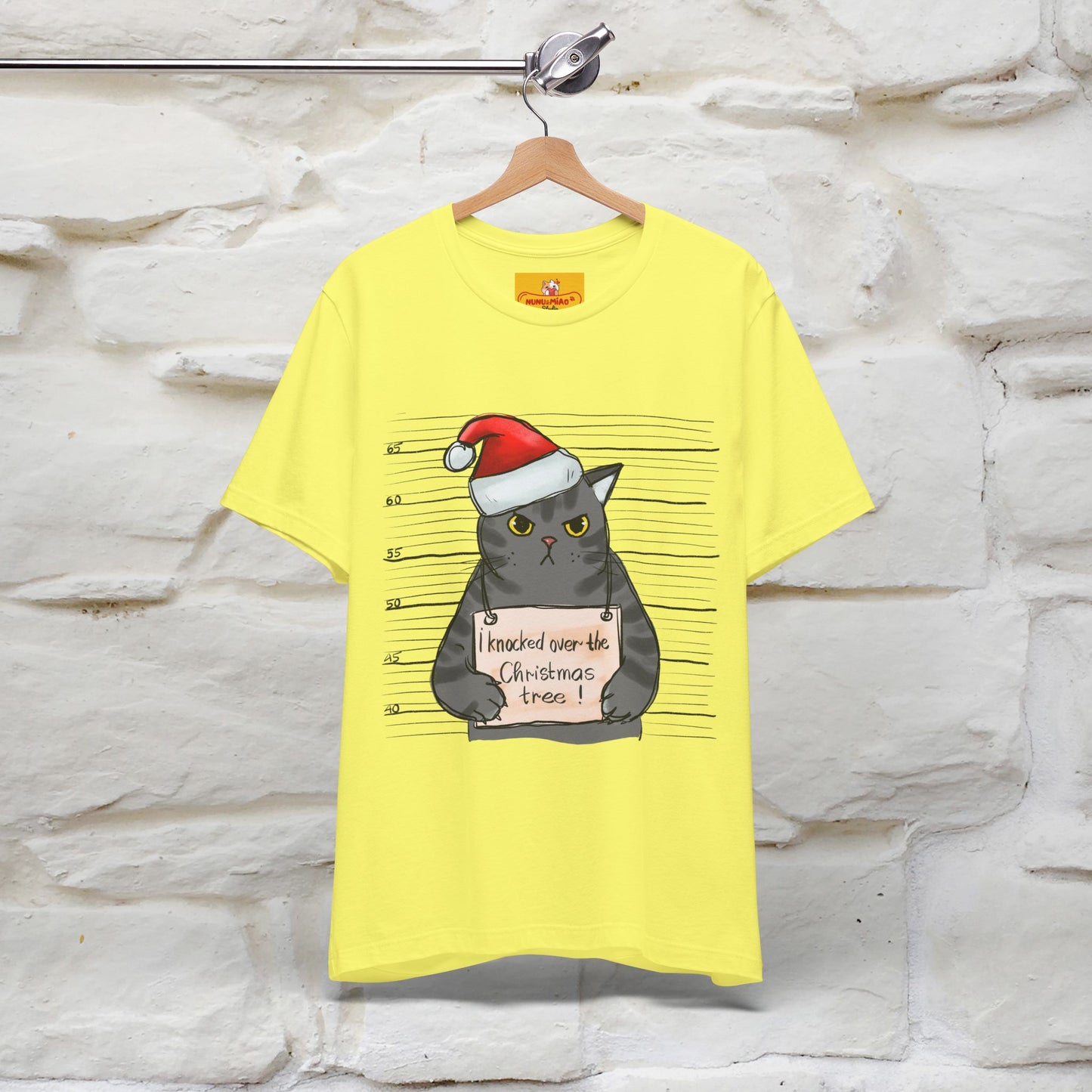"I Knocked Over The Christmas Tree " |Funny Cat T-Shirt | Nunu&Miao Studio