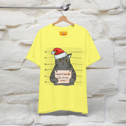 "I Knocked Over The Christmas Tree " |Funny Cat T-Shirt | Nunu&Miao Studio