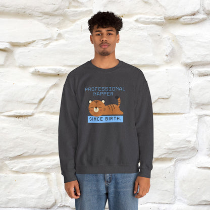 ''Professional Napper Since Birth'' |Cat Sweatshirt | Nunu&Miao Studio
