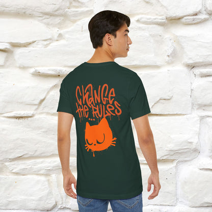 ''Change The Rules'' - Cat T-shirt -Nunu&Miao Studio - Nunu&Miao Studio
