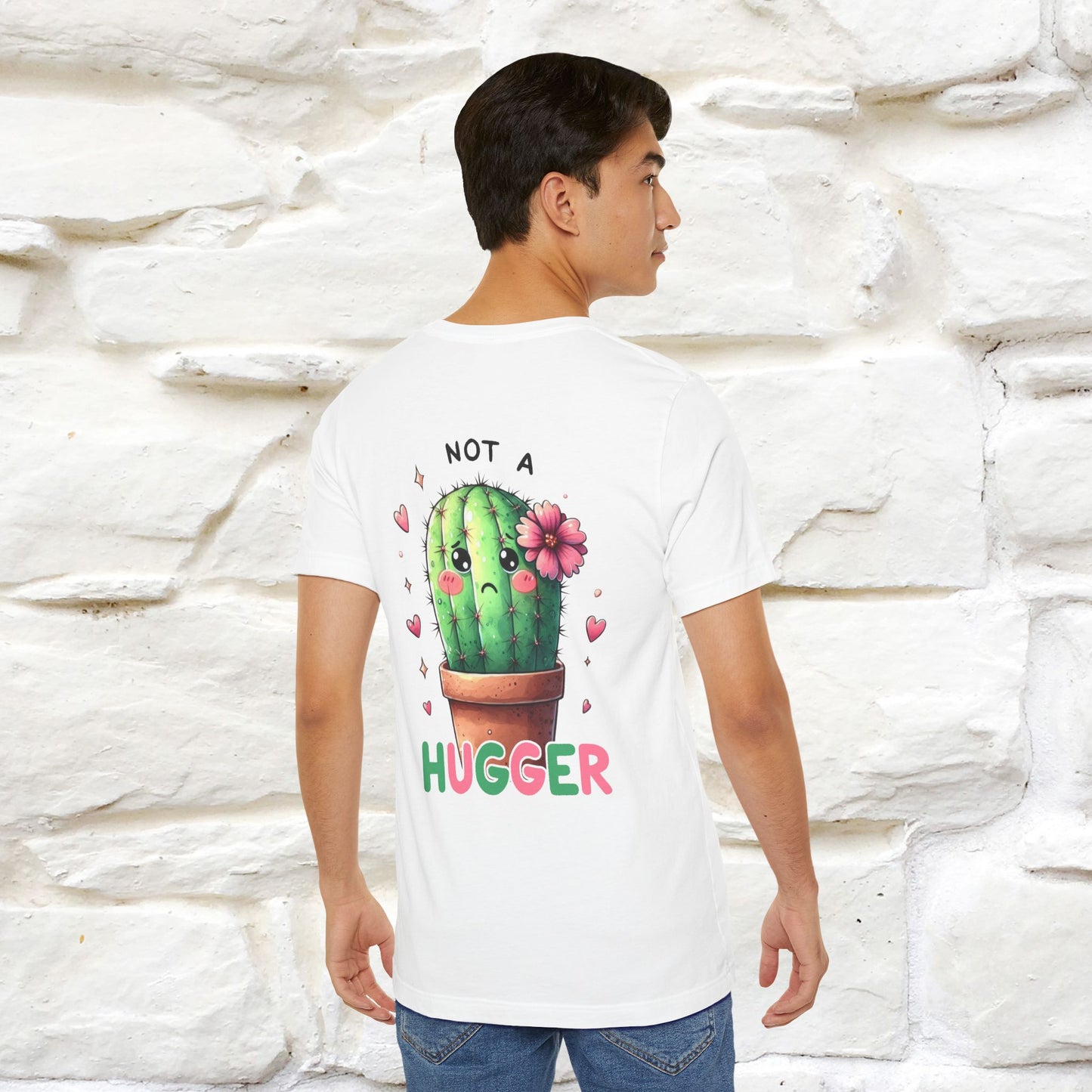 "Not A Hugger" |Funny T-Shirt | Front & Back Design|Nunu&Miao Studio - Nunu&Miao Studio