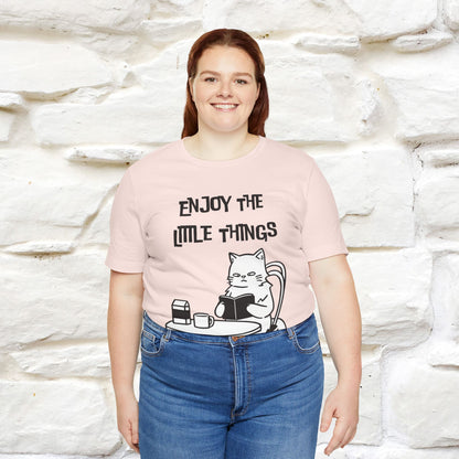 "Enjoy The Little Things." Cat T-Shirt | Nunu&Miao Studio