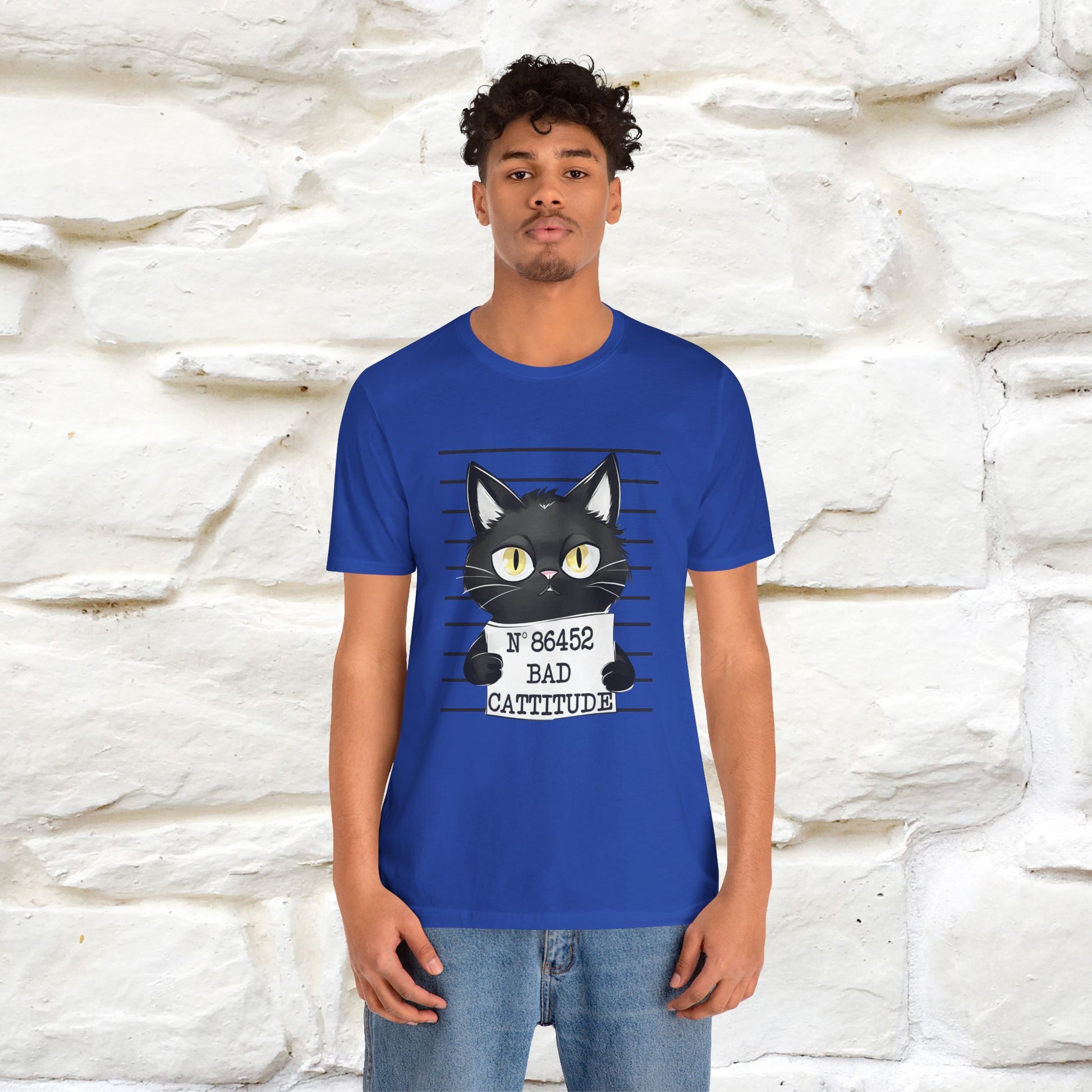 "Bad Cattitude" Cat T-Shirt | Nunu&Miao Studio - Nunu&Miao Studio
