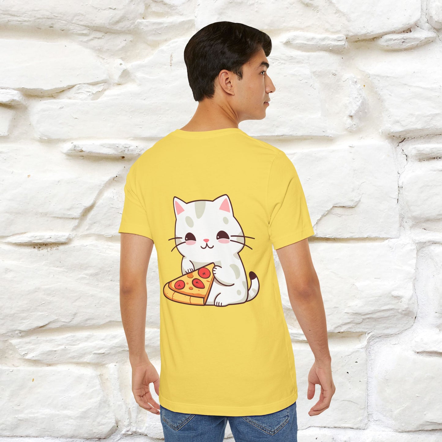 "I Love Pizza"| Cat T-shirt | Nunu&Miao Studio - Nunu&Miao Studio