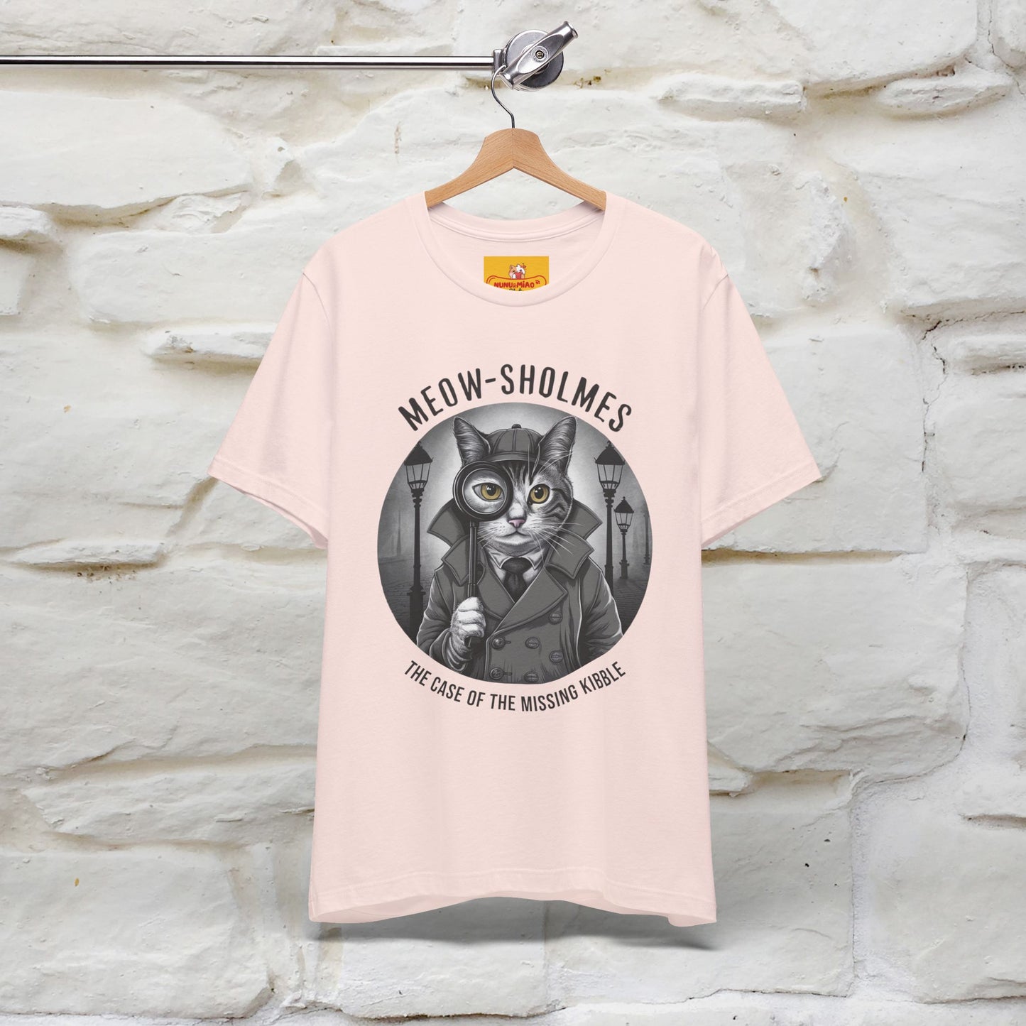 ''Meow-Sholmes: The Case of the Missing Kibble'' | Detective Cat Tee | Nunu&Miao Studio - Nunu&Miao Studio