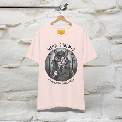 ''Meow-Sholmes: The Case of the Missing Kibble'' | Detective Cat Tee | Nunu&Miao Studio - Nunu&Miao Studio