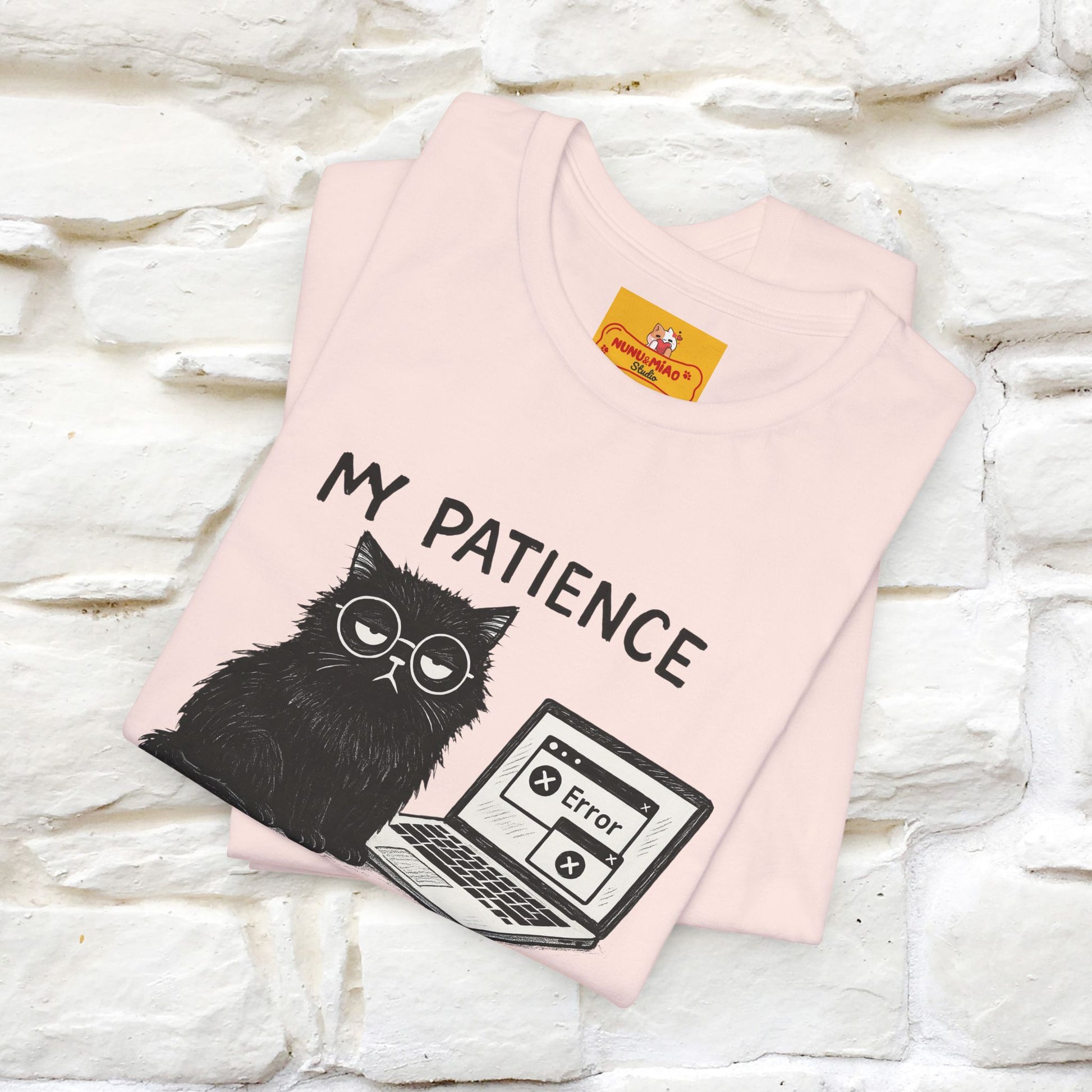 "My Patience Has Left The Chat" |Cat T-Shirt | Nunu&Miao Studio - Nunu&Miao Studio