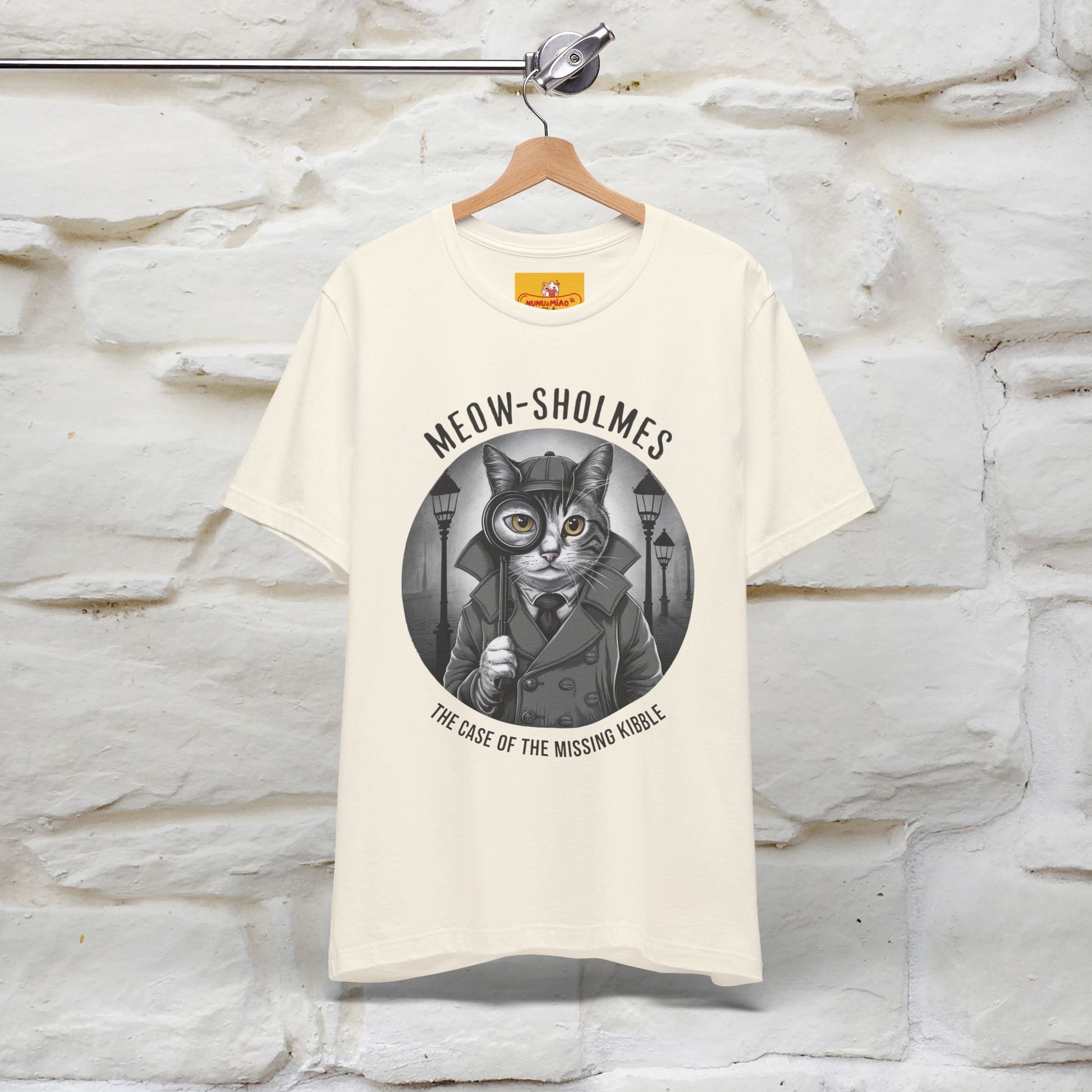 ''Meow-Sholmes: The Case of the Missing Kibble'' | Detective Cat Tee | Nunu&Miao Studio - Nunu&Miao Studio