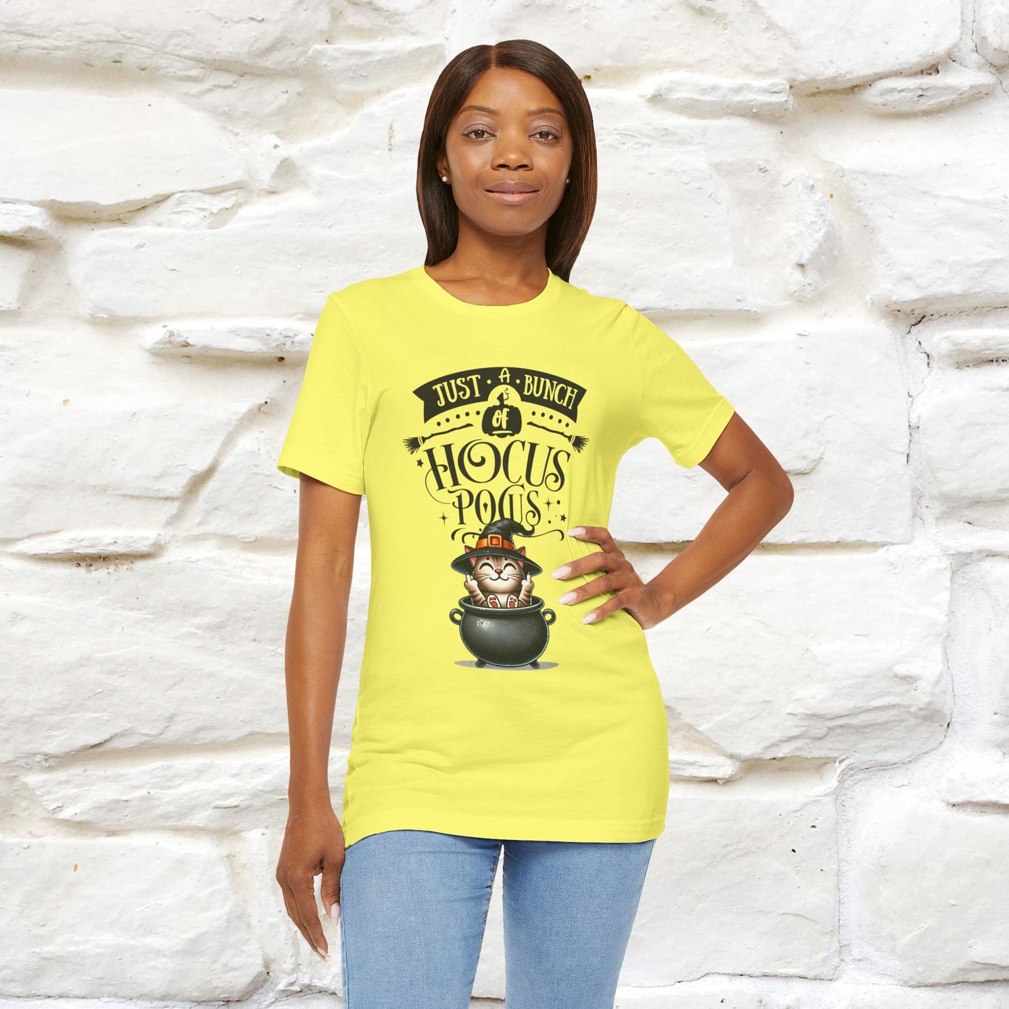 "Just A Bunch Of Hocus Pocus" Cat  T-shirt |Nunu&Miao Studio - Nunu&Miao Studio