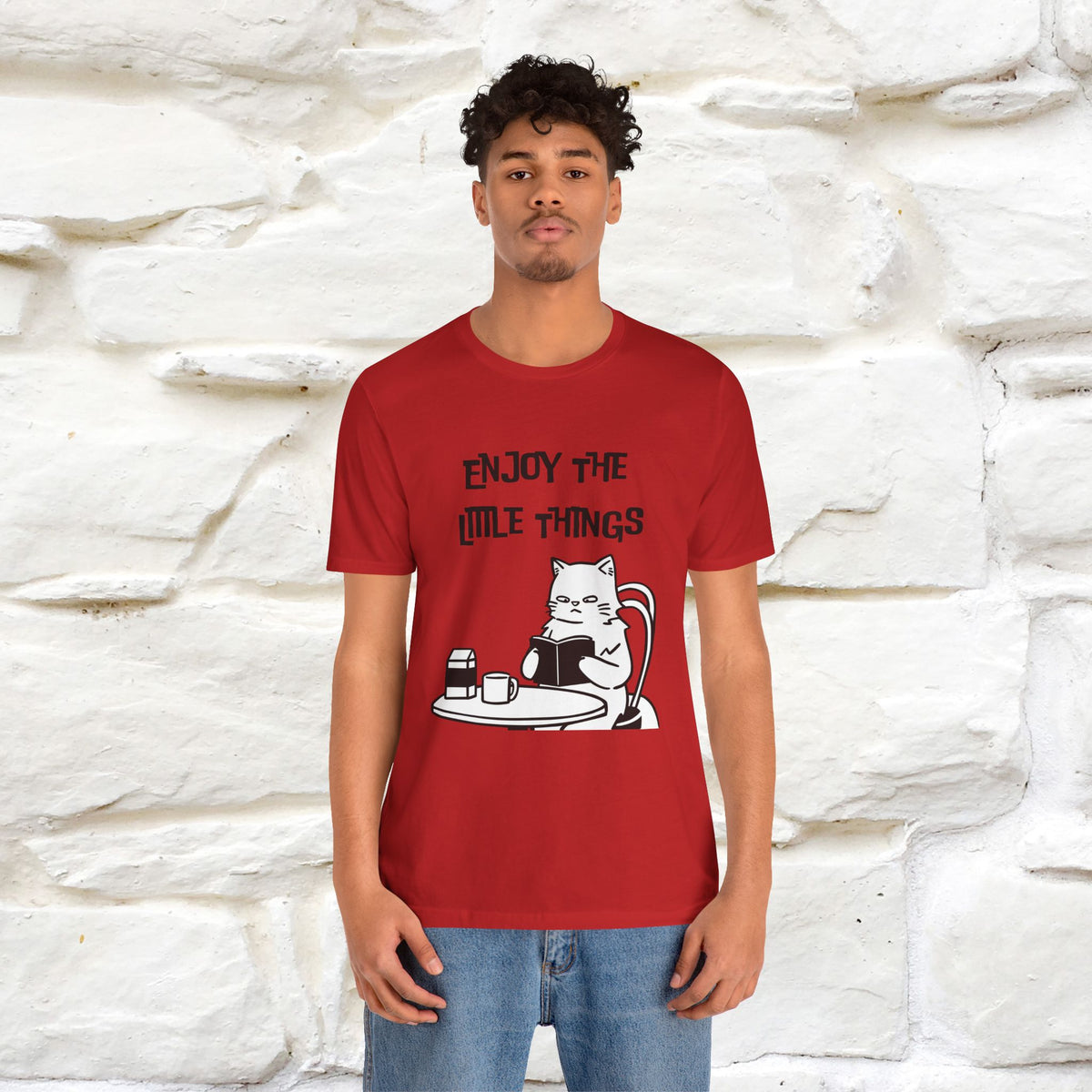 "Enjoy The Little Things." Cat T-Shirt | Nunu&Miao Studio