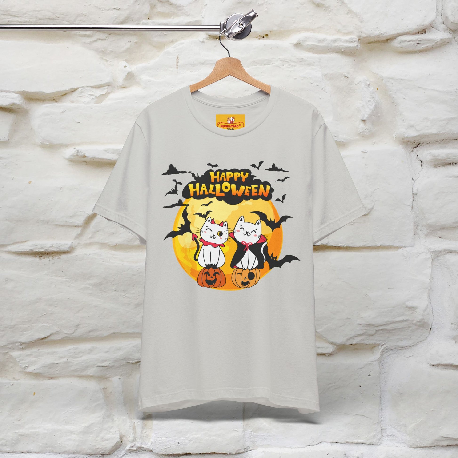 "Happy Halloween Cat Couple " Cat  T-shirt |Nunu&Miao Studio - Nunu&Miao Studio