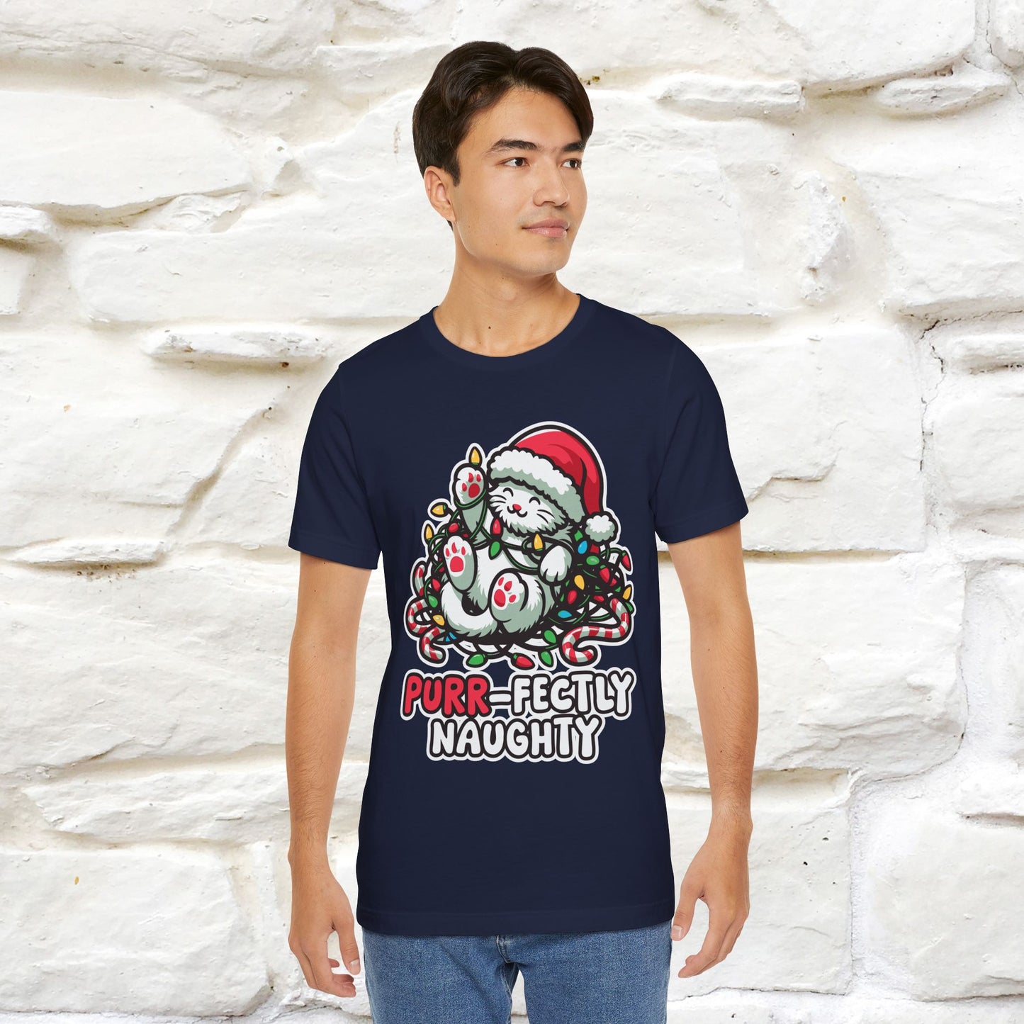 “Purr-Fectly Naughty” | Cat T-Shirt | Nunu&Miao Studio