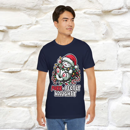 “Purr-Fectly Naughty” | Cat T-Shirt | Nunu&Miao Studio