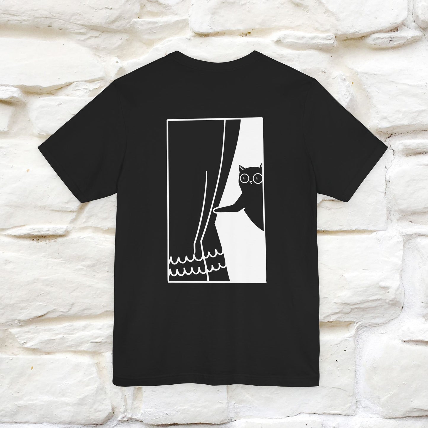 “Don’t trust atoms… they make up everything.” |  Cat T-Shirt | Front & Back Design | Nunu&Miao Studio