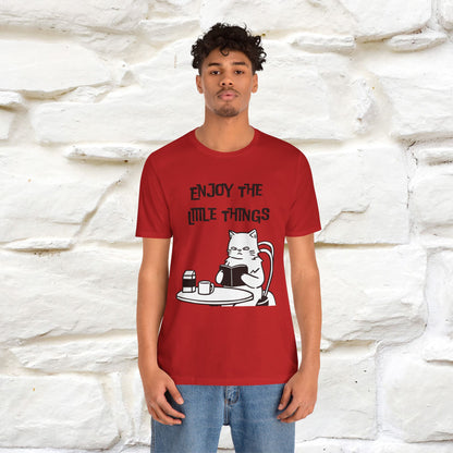 "Enjoy The Little Things." Cat T-Shirt | Nunu&Miao Studio