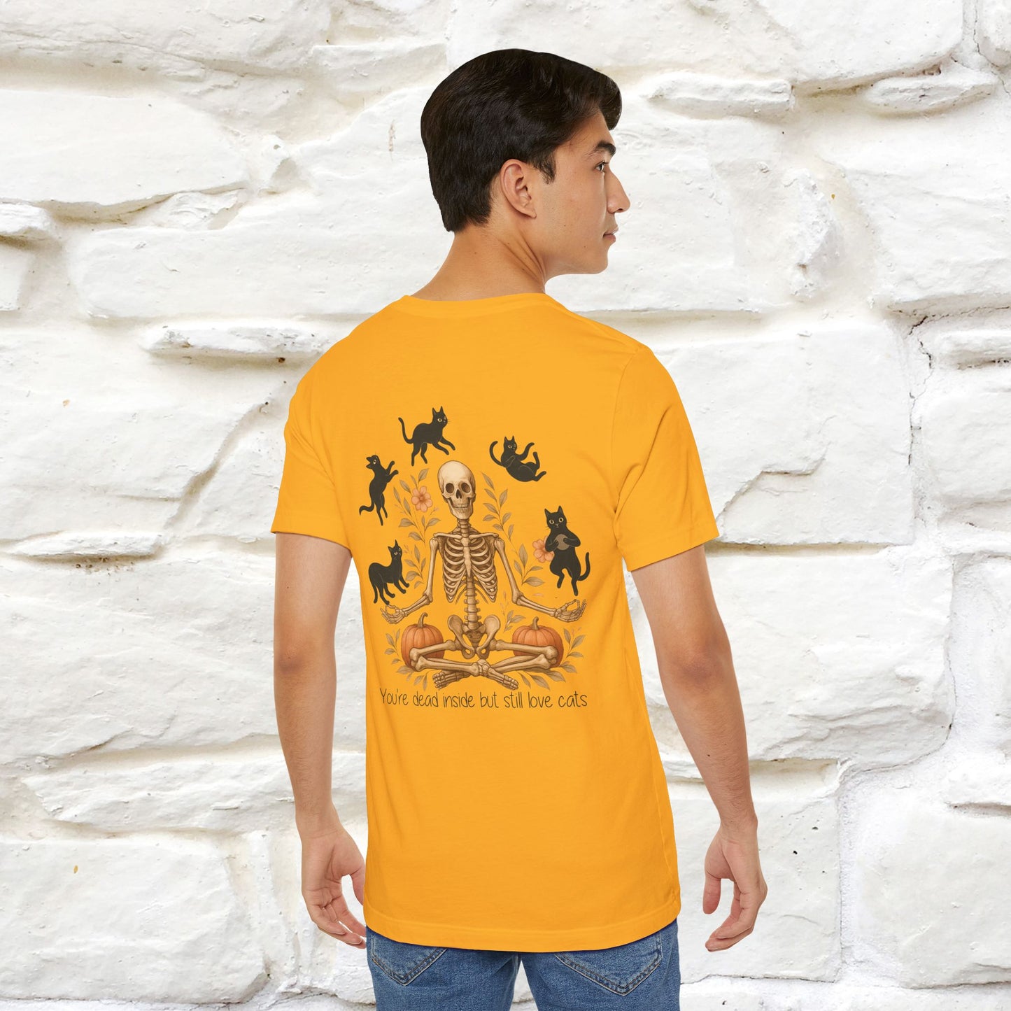 "You're Dead Inside But Still Love Cats " Halloween Cat T-shirt |Nunu&Miao Studio - Nunu&Miao Studio