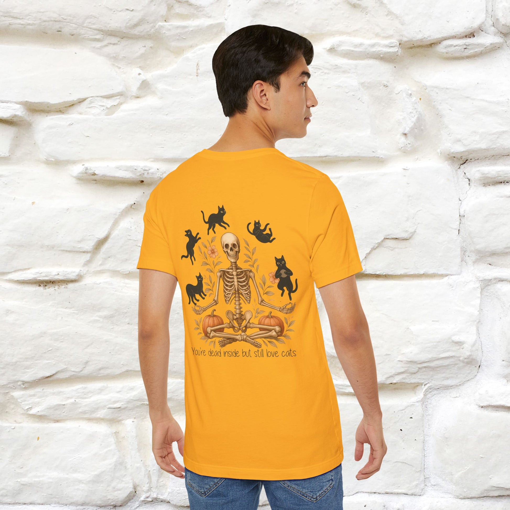 "You're Dead Inside But Still Love Cats " Halloween Cat T-shirt |Nunu&Miao Studio - Nunu&Miao Studio