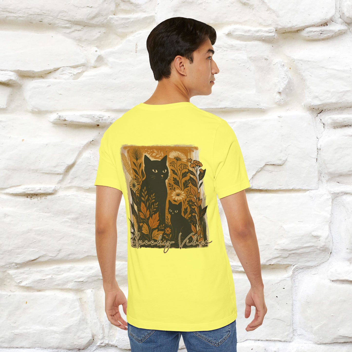 "Spooky Vibes" Cat T-shirt |Nunu&Miao Studio - Nunu&Miao Studio