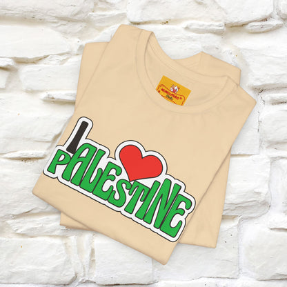 "I Love Palestine" Cat T-shirt | Front & Back Design |Nunu&Miao Studio - Nunu&Miao Studio