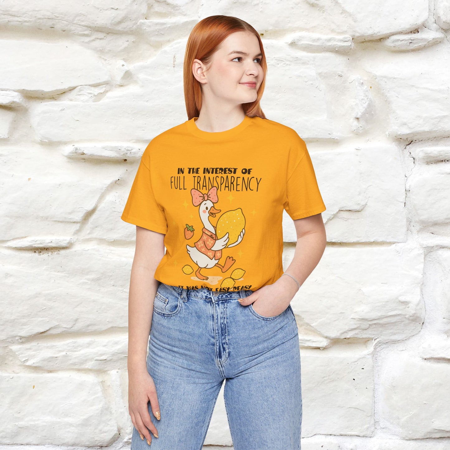 "It Was Not Easy Peasy" Funny T-shirt |Nunu&Miao Studio - Nunu&Miao Studio