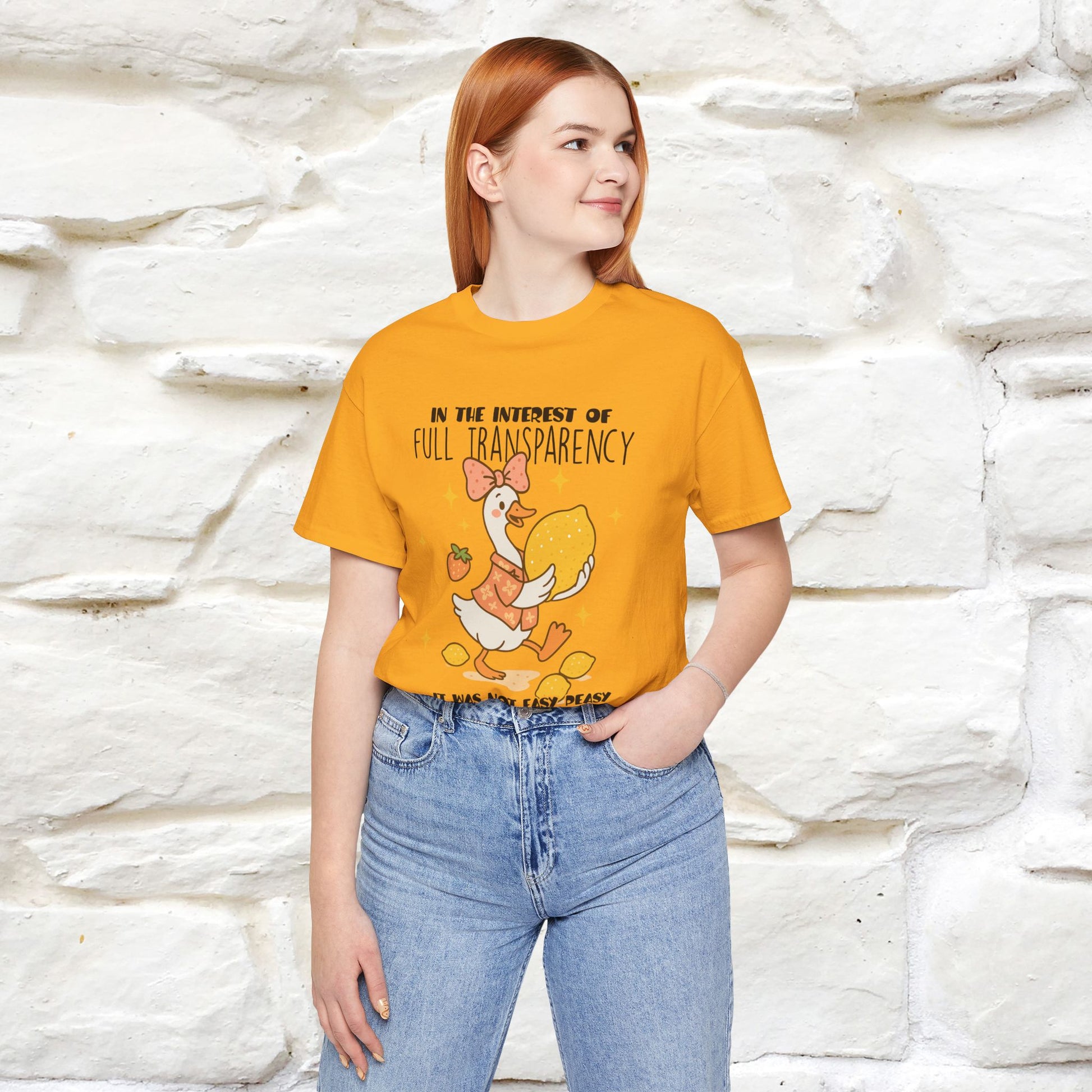 "It Was Not Easy Peasy" Funny T-shirt |Nunu&Miao Studio - Nunu&Miao Studio