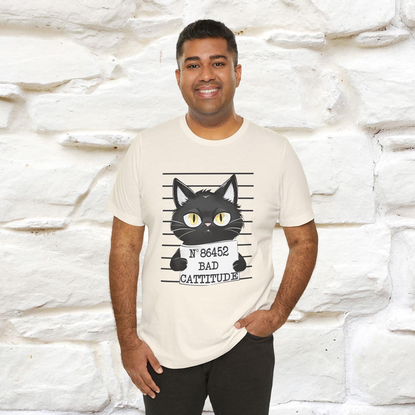"Bad Cattitude" Cat T-Shirt | Nunu&Miao Studio - Nunu&Miao Studio