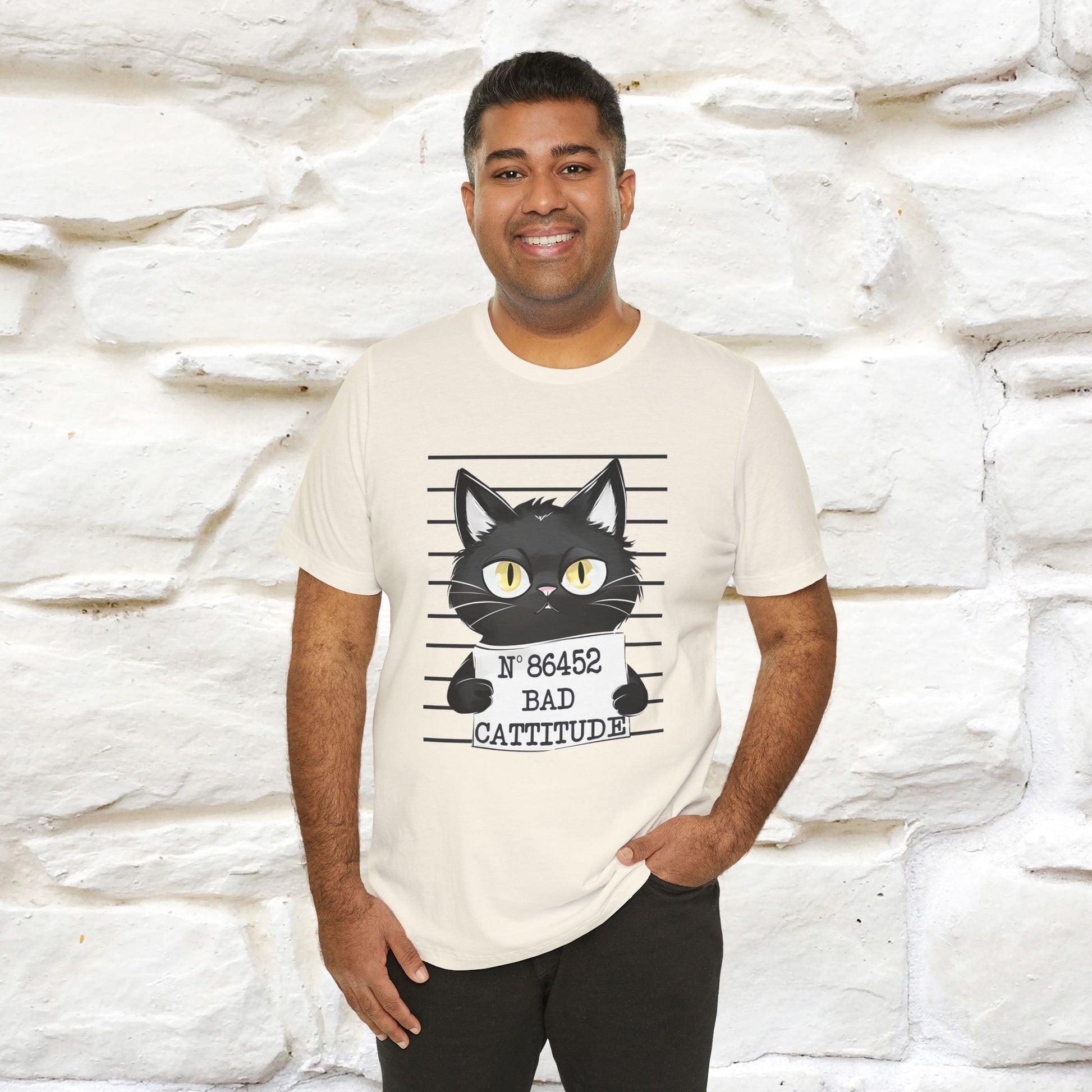 "Bad Cattitude" Cat T-Shirt | Nunu&Miao Studio - Nunu&Miao Studio