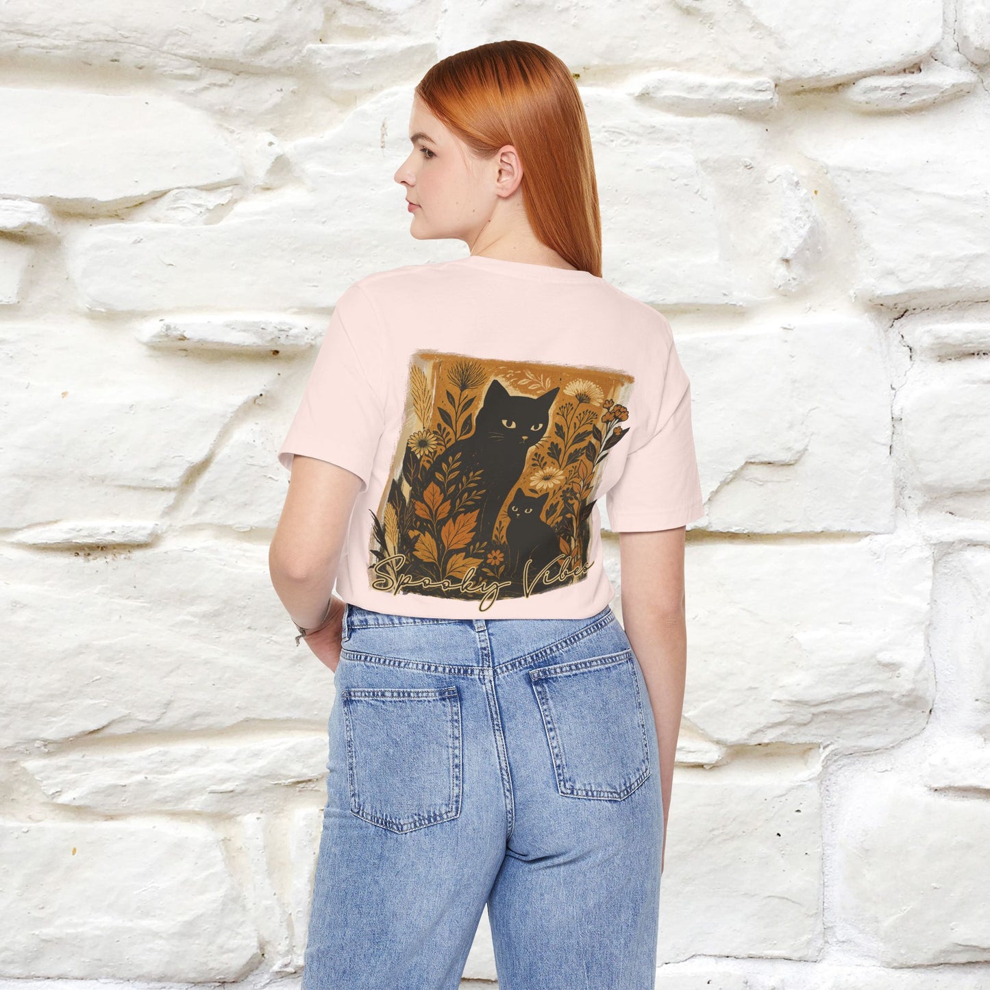 "Spooky Vibes" Cat T-shirt |Nunu&Miao Studio - Nunu&Miao Studio