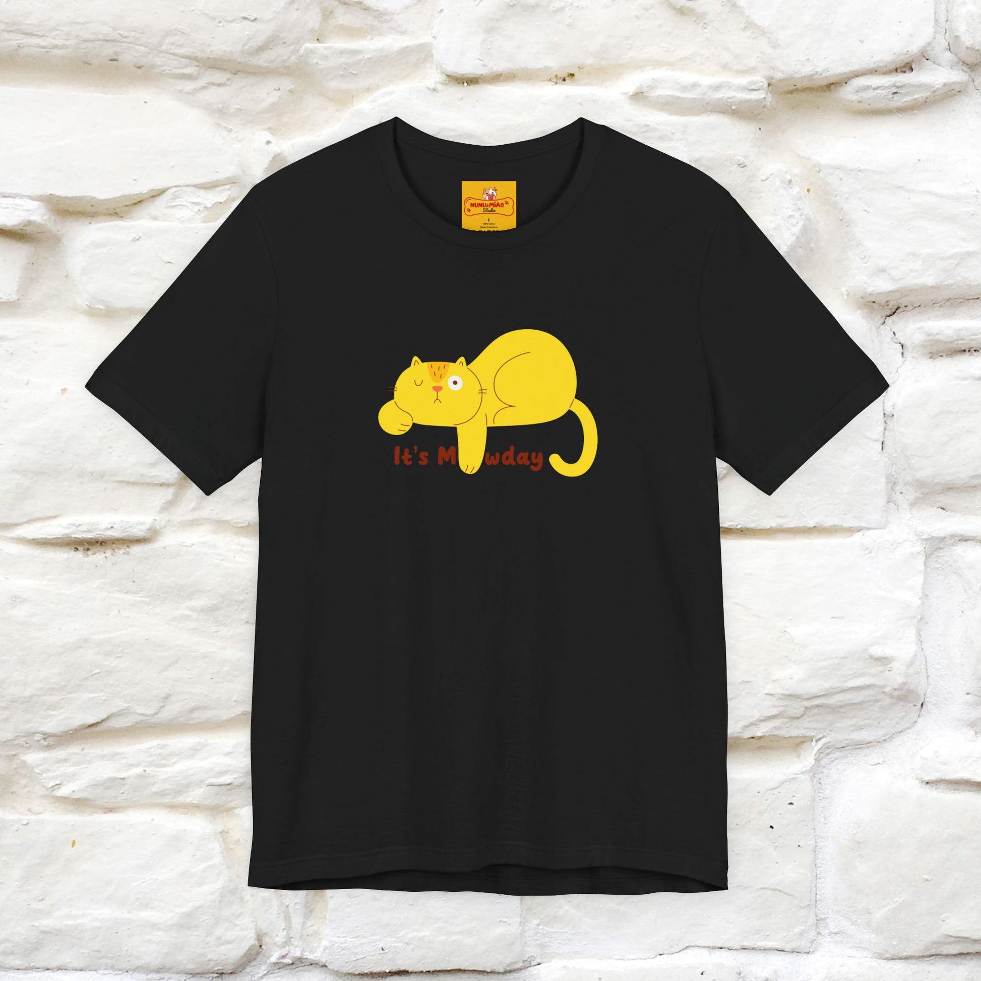 "It's Meawday" Cat T-shirt | Front & Back Design | Nunu&Miao Studio - Nunu&Miao Studio