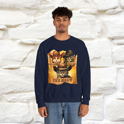 ''The Good, the Bad, and the Meow'' |Cat Sweatshirt | Nunu&Miao Studio