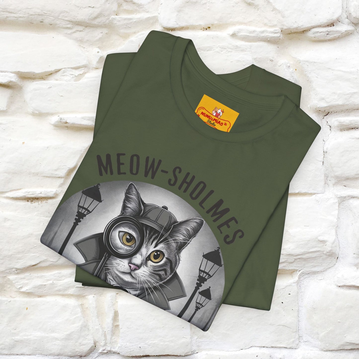''Meow-Sholmes: The Case of the Missing Kibble'' | Detective Cat Tee | Nunu&Miao Studio - Nunu&Miao Studio