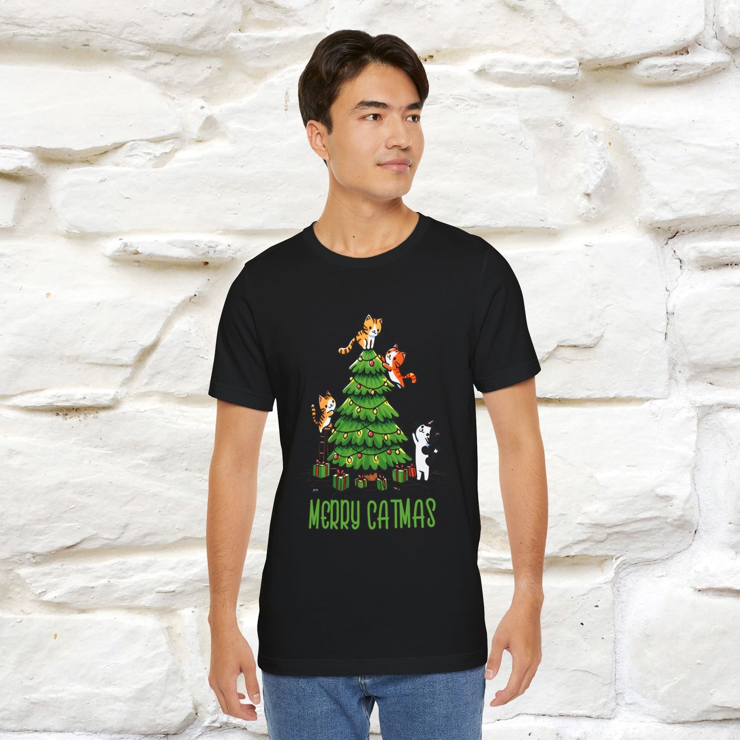 ''Merry Catmas'' | Cattitude Christmas Tee| Nunu&Miao Studio - Nunu&Miao Studio