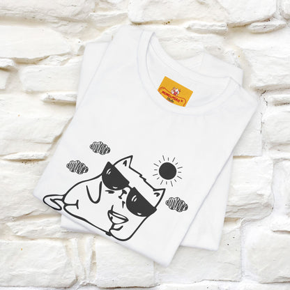 ''Chill Mode on'' Cat T-Shirt Front and Back Design | Nunu&Miao Studio