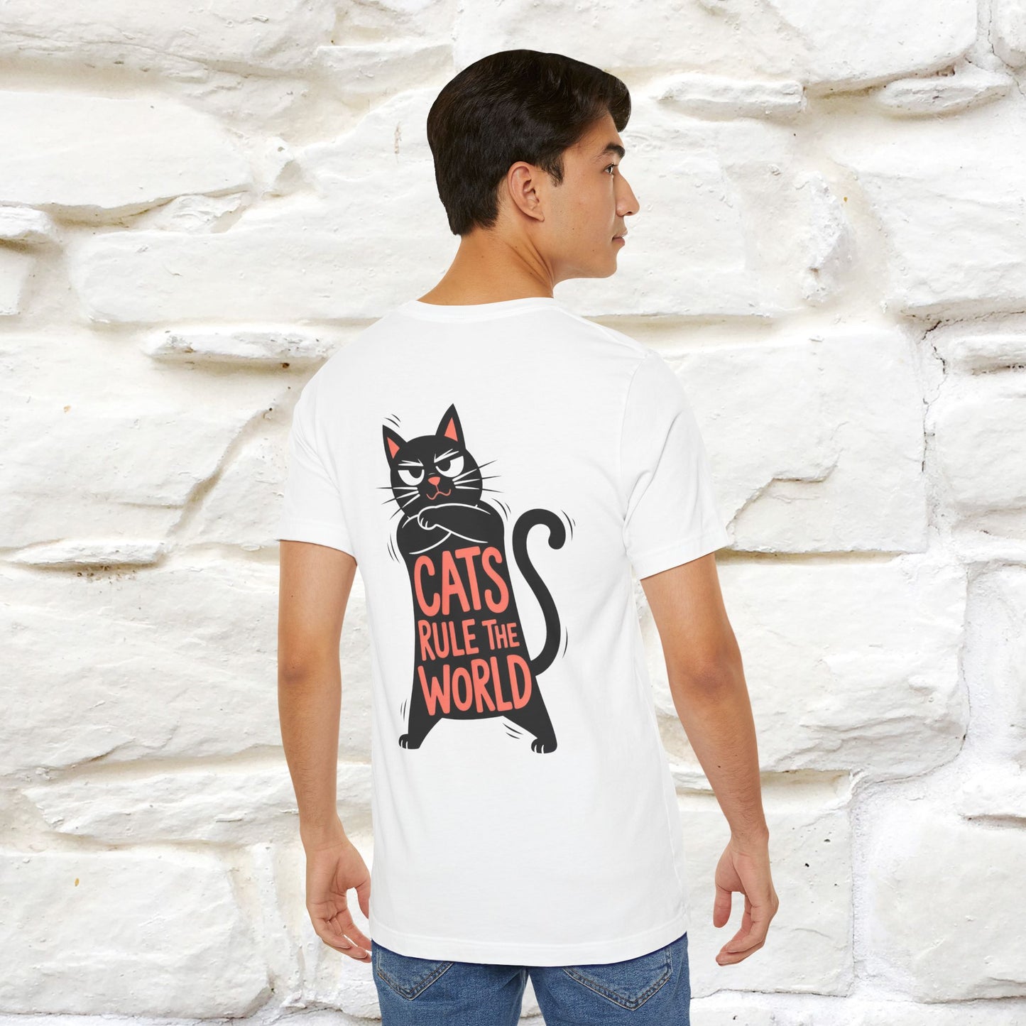 “Cats Rule The World” |Cat T-Shirt | Front & Back Design | Nunu&Miao Studio