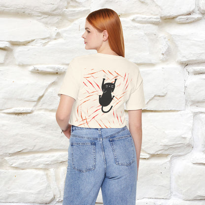 “Love Hurts"  Funny Cat T-Shirt | Front & Back Design | Nunu&Miao Studio