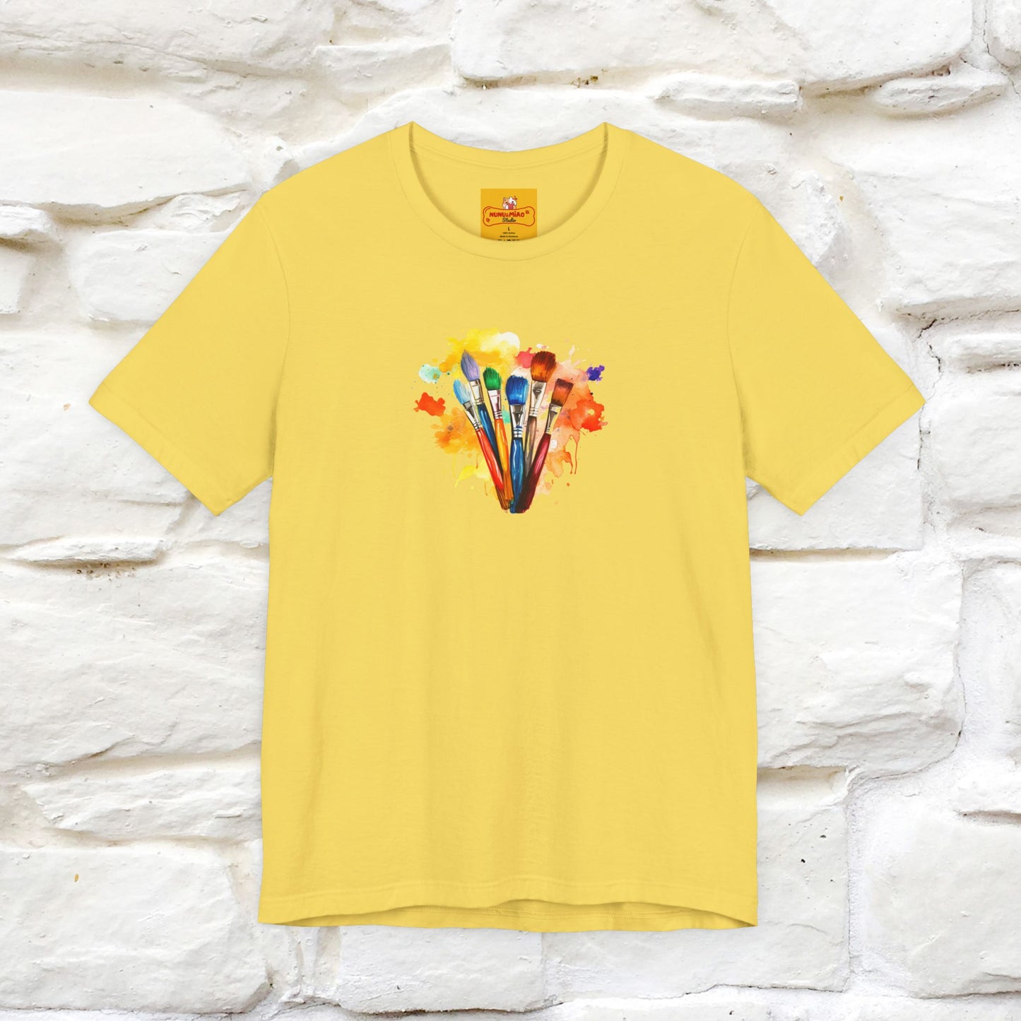 "Il Pittore'' Cat T-Shirt Front and Back Design | Nunu&Miao Studio - Nunu&Miao Studio