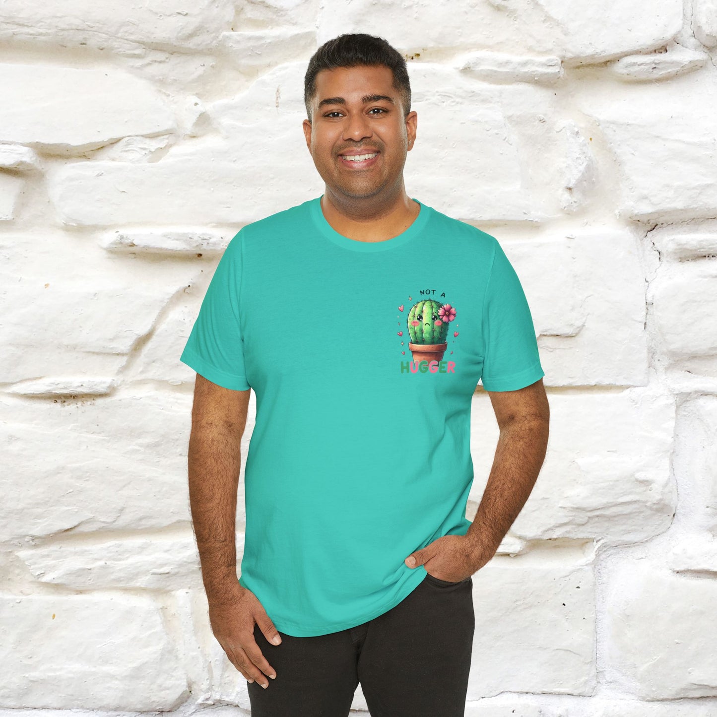 "Not A Hugger" |Funny T-Shirt | Front & Back Design|Nunu&Miao Studio - Nunu&Miao Studio