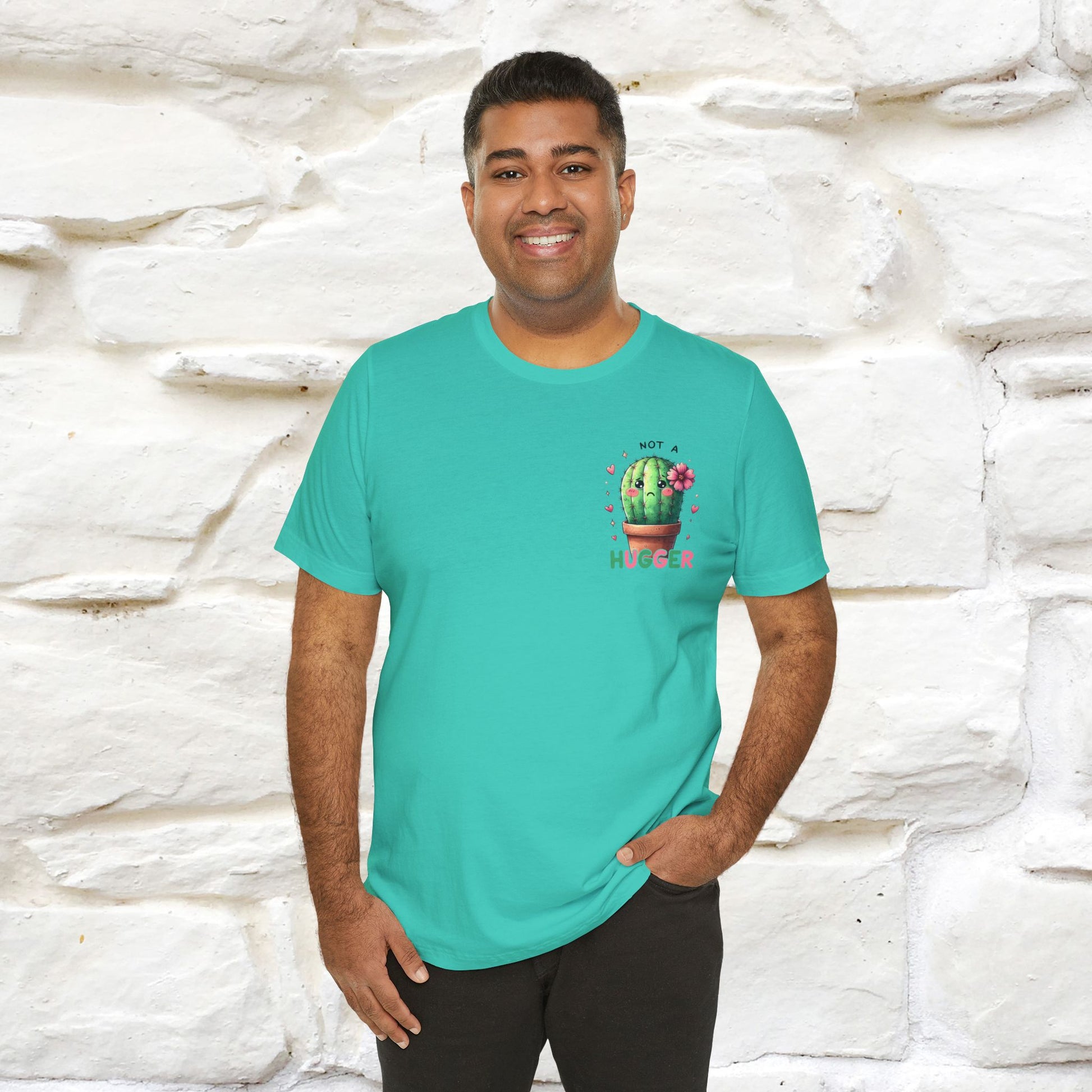 "Not A Hugger" |Funny T-Shirt | Front & Back Design|Nunu&Miao Studio - Nunu&Miao Studio