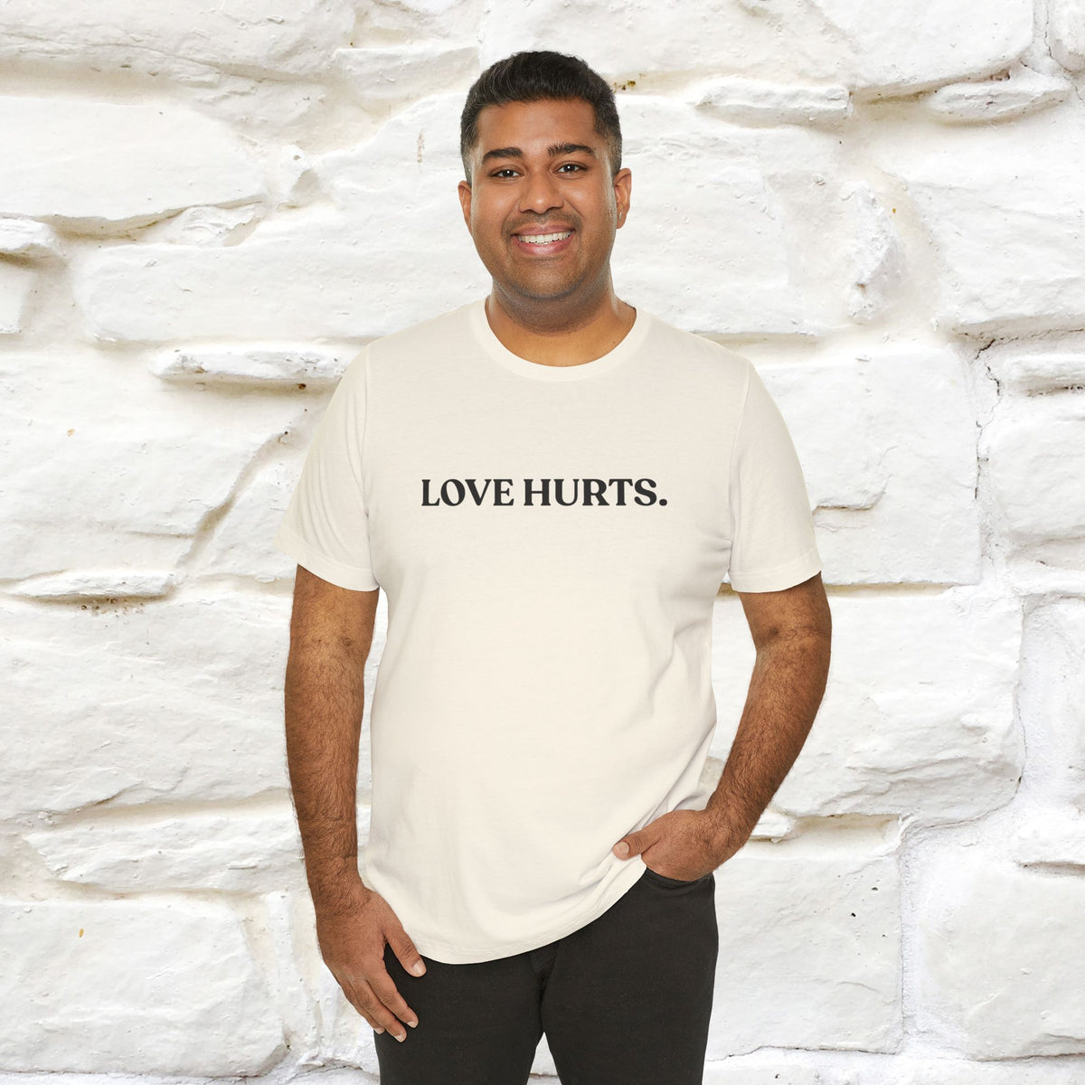 “Love Hurts"  Funny Cat T-Shirt | Front & Back Design | Nunu&Miao Studio