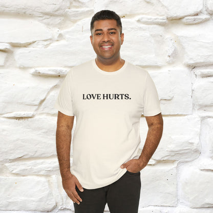 “Love Hurts"  Funny Cat T-Shirt | Front & Back Design | Nunu&Miao Studio