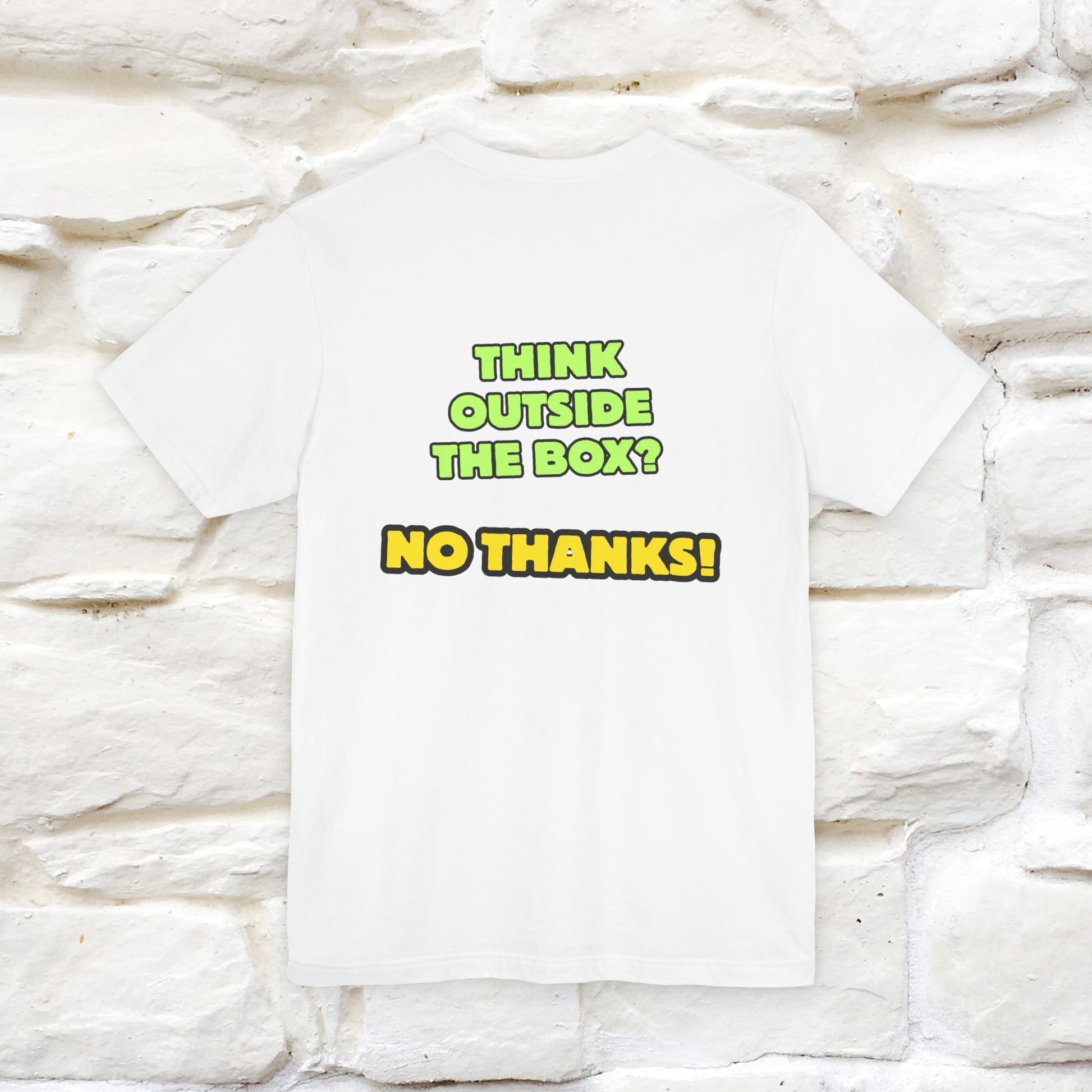 "Think outside the box? No thanks." Cat T-Shirt | Nunu&Miao Studio - Nunu&Miao Studio