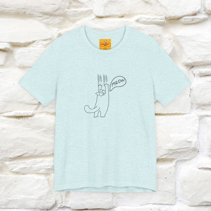 "Meow Meow Meow" Cat T-Shirt | Front & Back Design | Nunu&Miao Studio